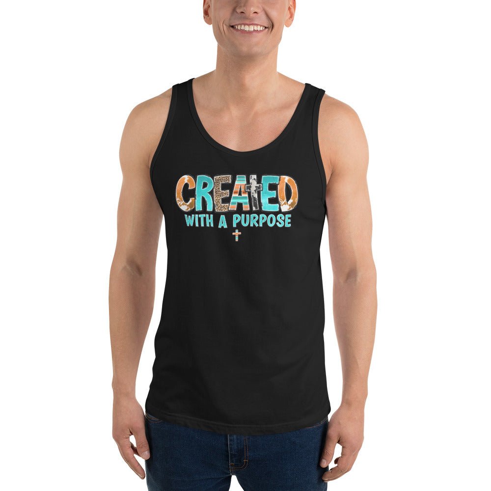 Created With A Purpose Unisex Tank Top - Uniquely Included