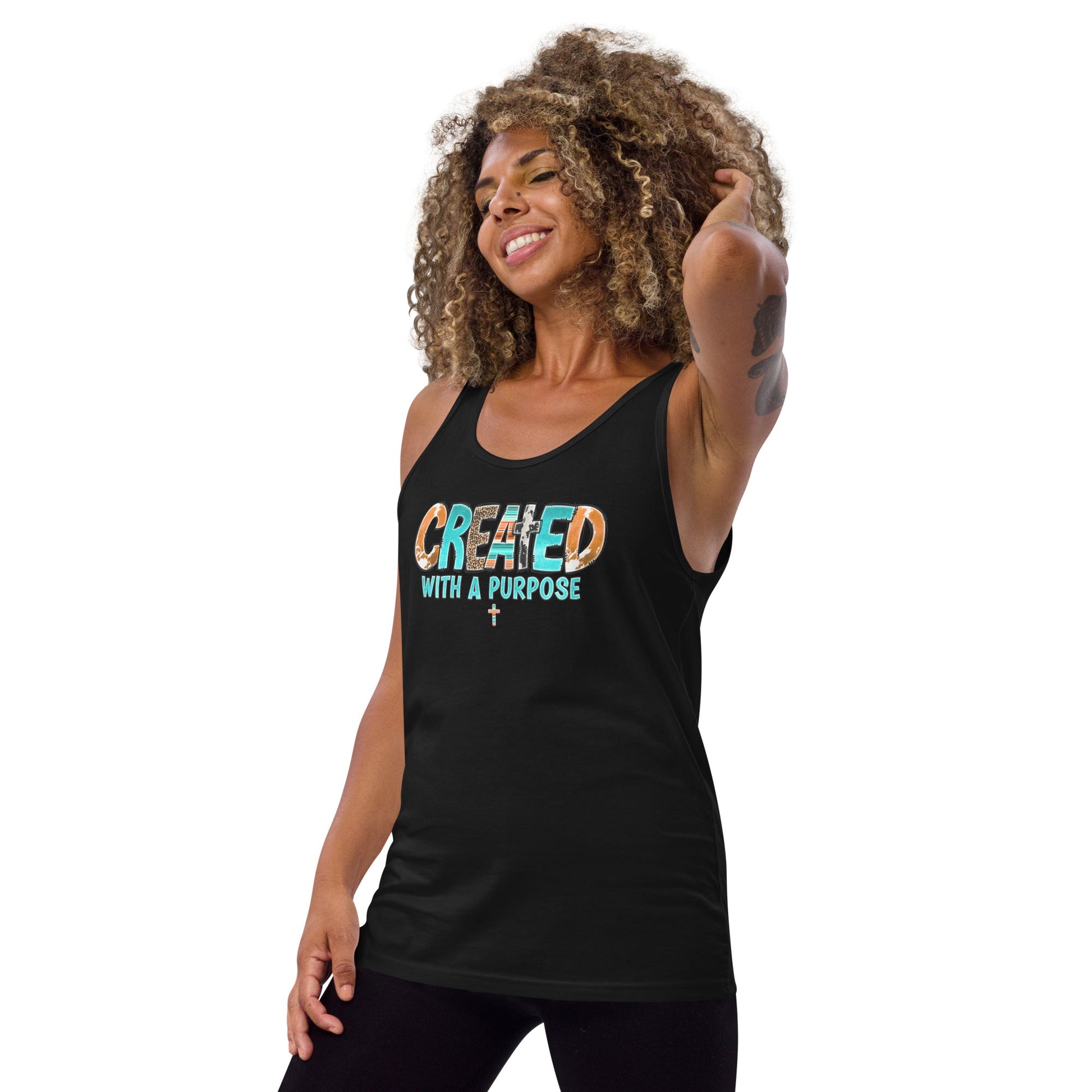 Created With A Purpose Unisex Tank Top - Uniquely Included