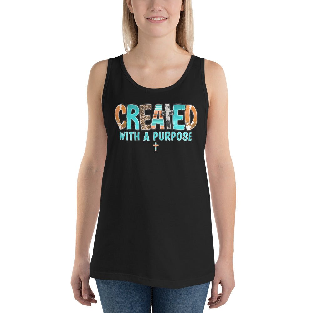 Created With A Purpose Unisex Tank Top - Uniquely Included