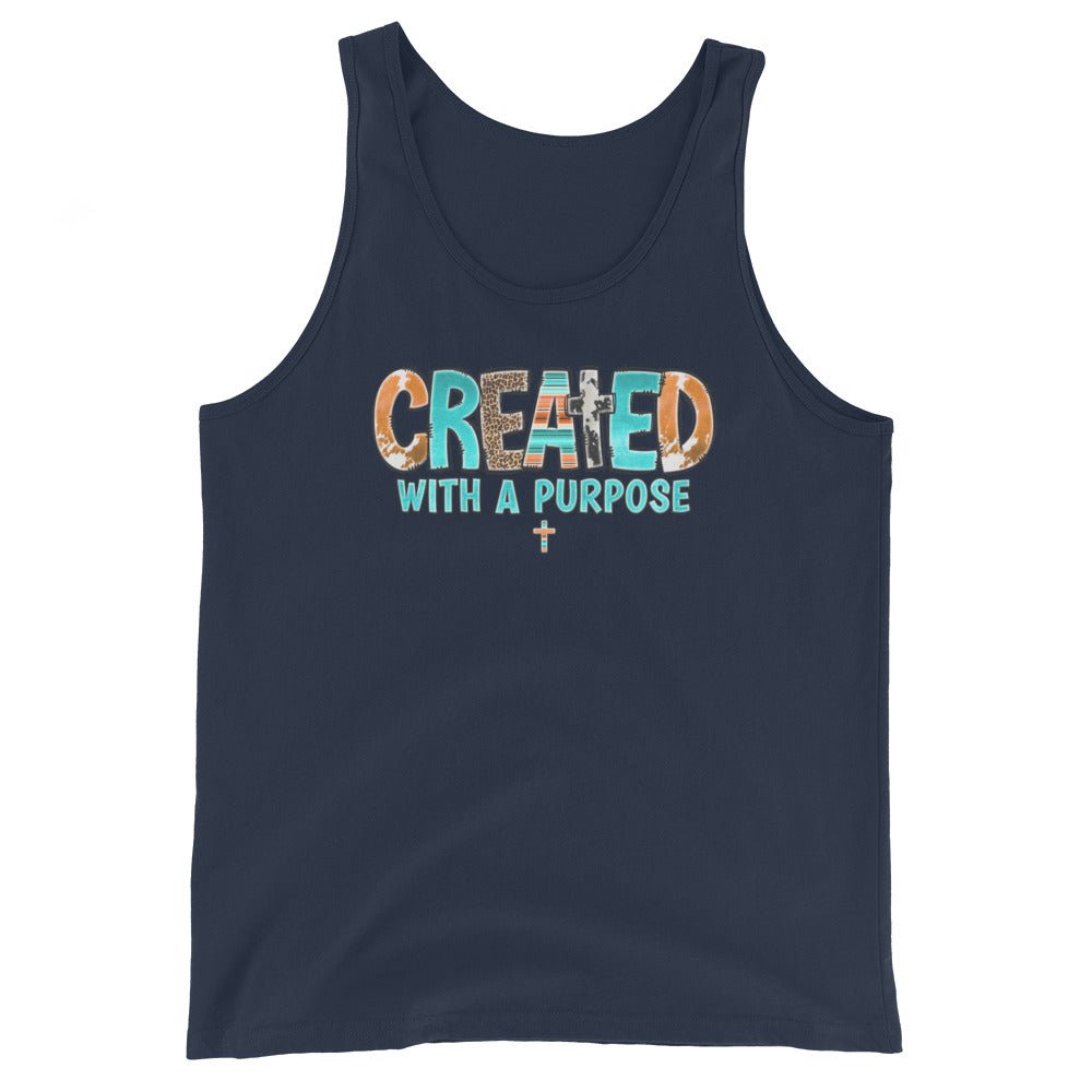 Created With A Purpose Unisex Tank Top - Uniquely Included