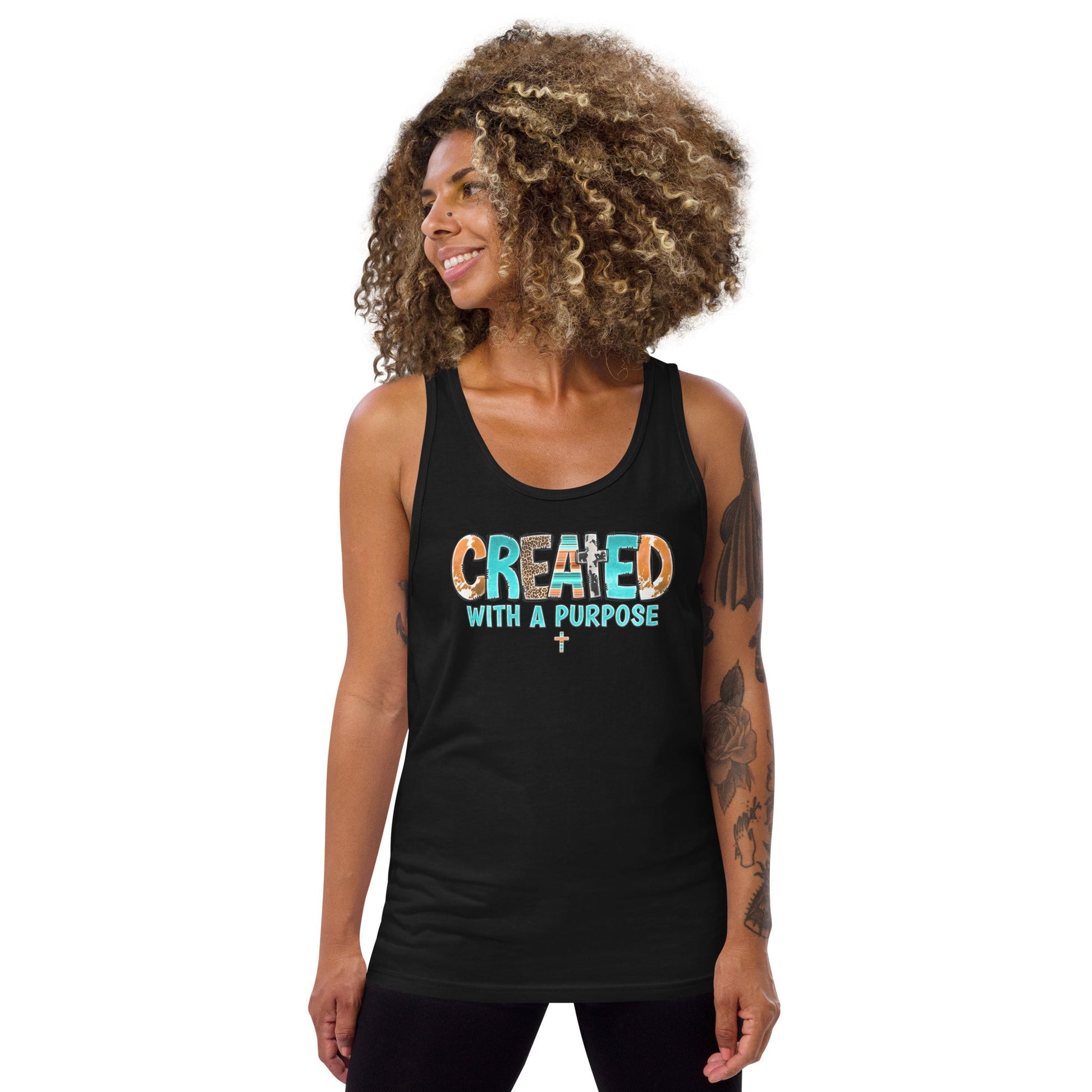 Created With A Purpose Unisex Tank Top - Uniquely Included