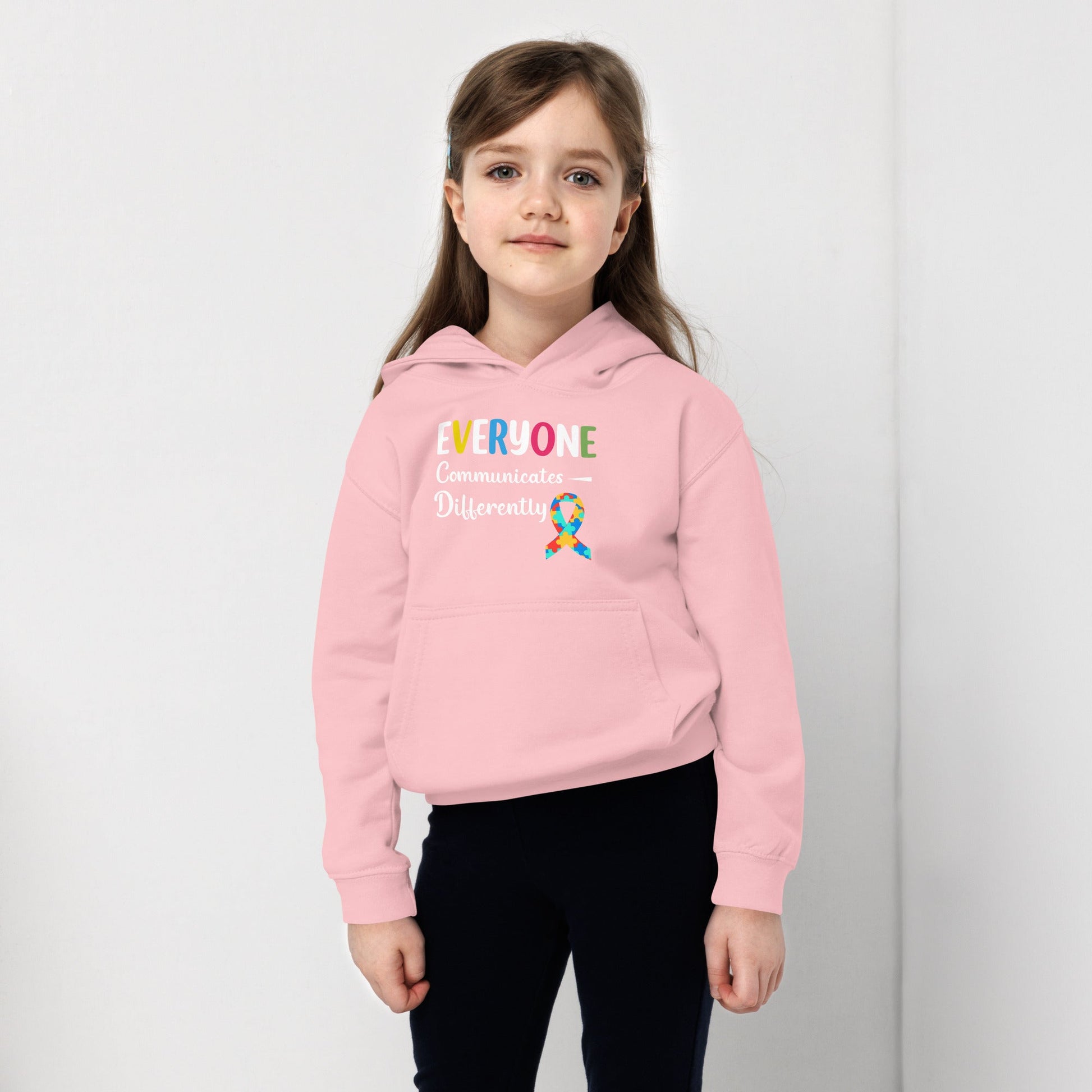 Everyone Communicates Differently Kids Hoodie - Uniquely Included