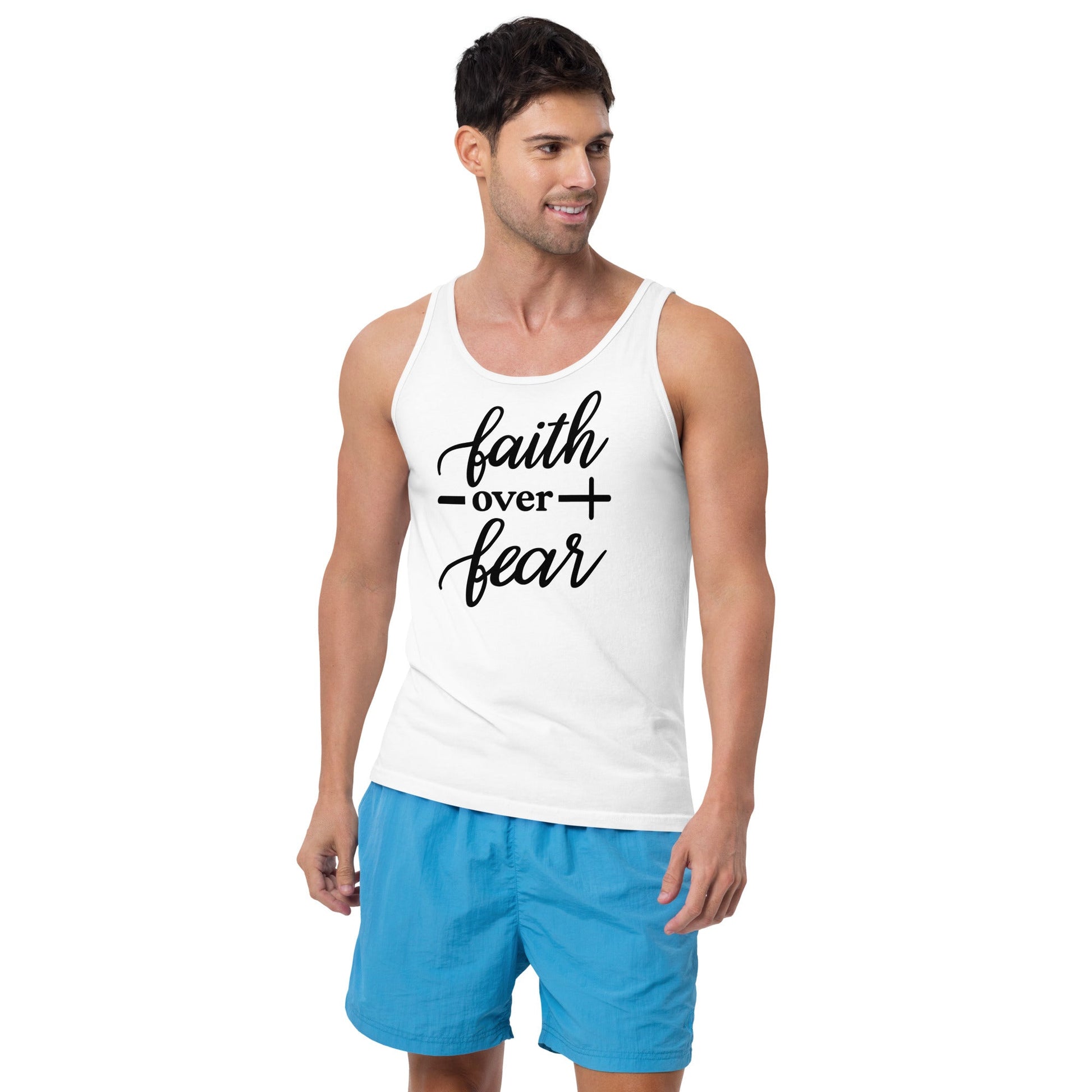 Faith Over Fear Unisex Tank Top - Uniquely Included