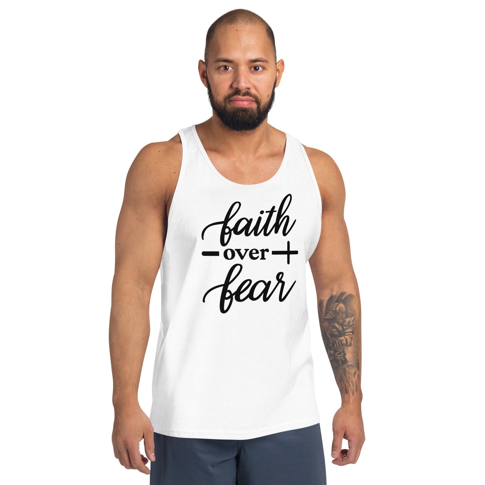 Faith Over Fear Unisex Tank Top - Uniquely Included