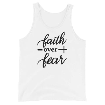 Faith Over Fear Unisex Tank Top - Uniquely Included