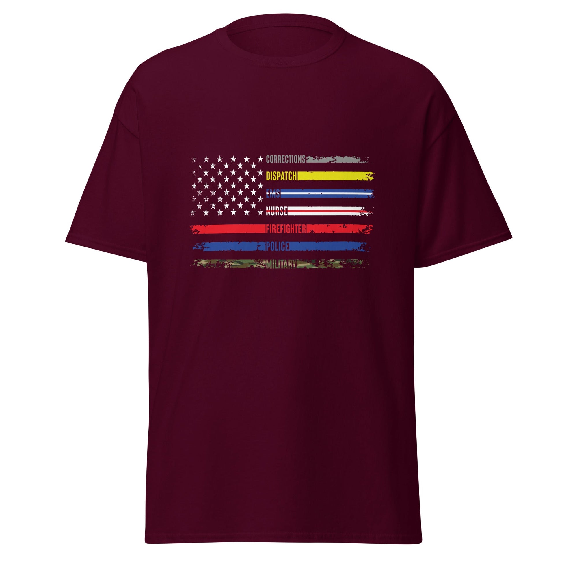 First Responders Flag Men's Classic Tee - Uniquely Included