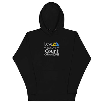 Love Doesn't Count Chromosomes Unisex Hoodie - Uniquely Included