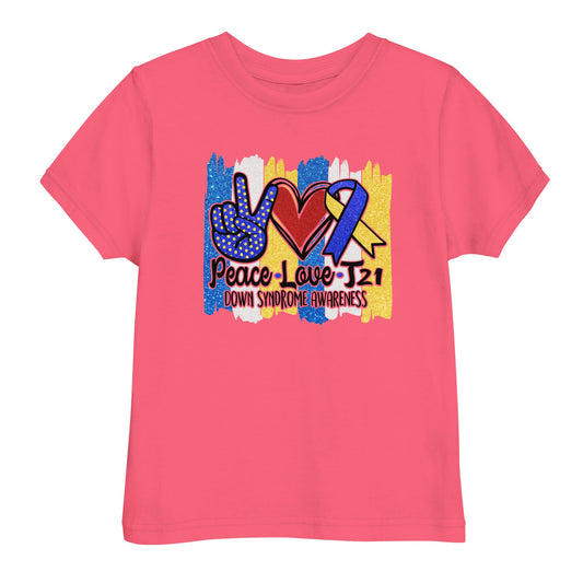 Peace Love T21 Toddler T-Shirt