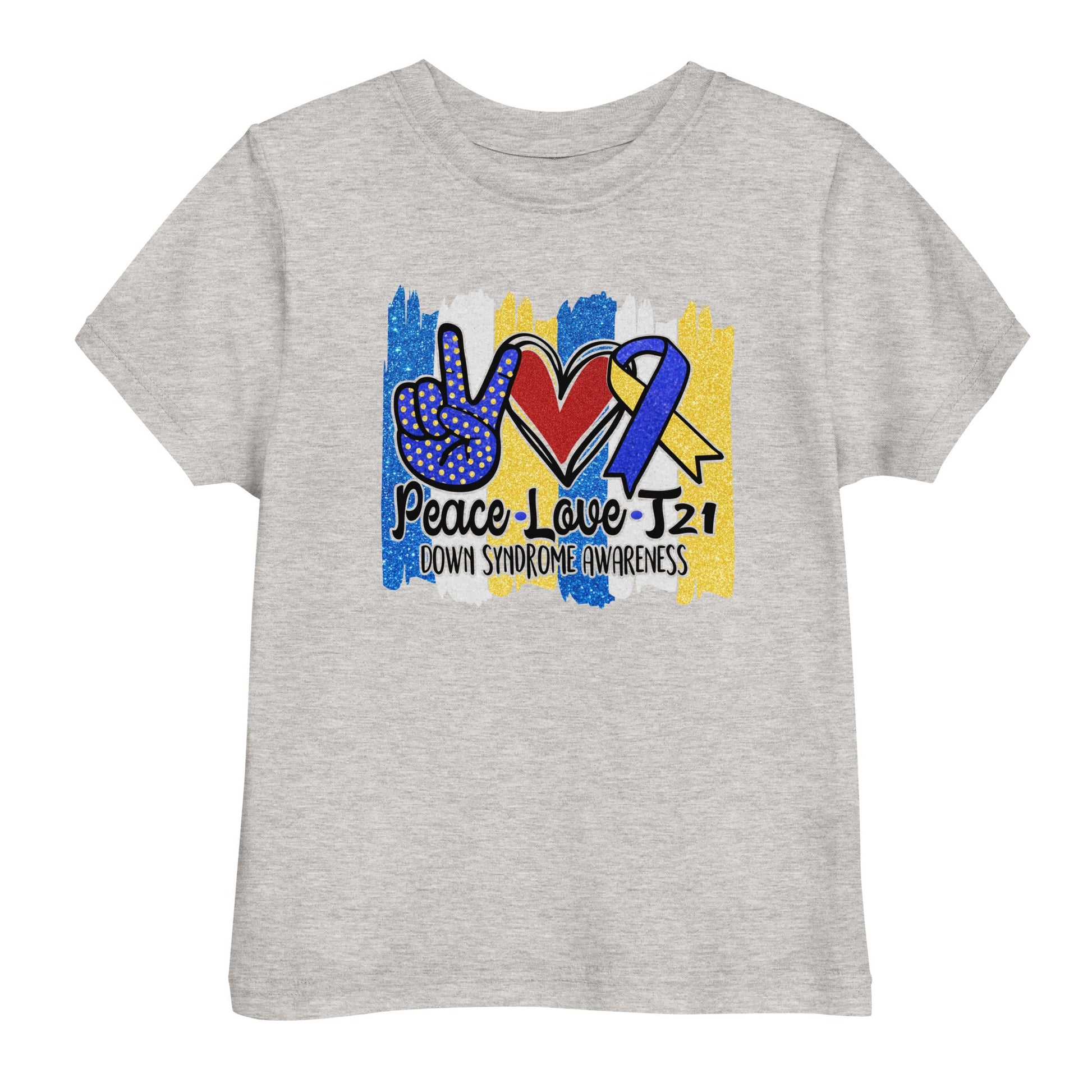 Peace Love T21 Toddler T-Shirt - Uniquely Included