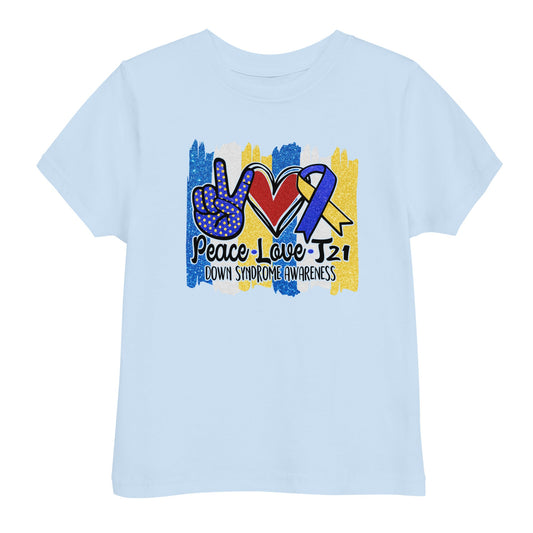 Peace Love T21 Toddler T-Shirt